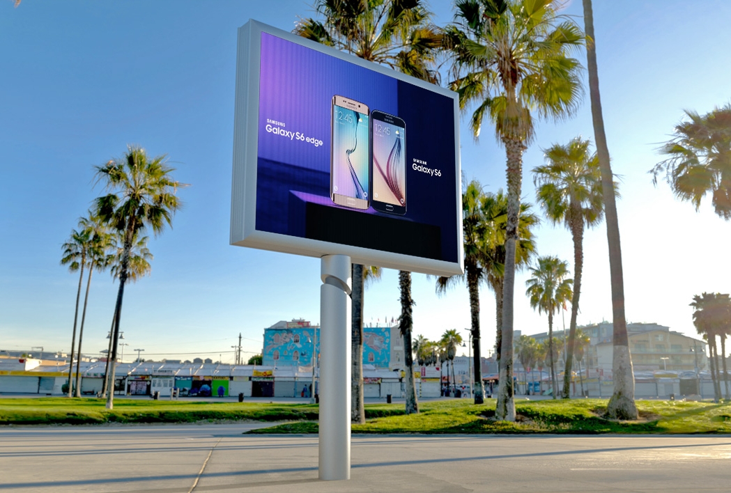Shopping mall outdoor LED display case